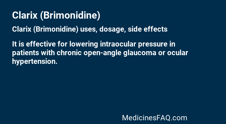 Clarix (Brimonidine)