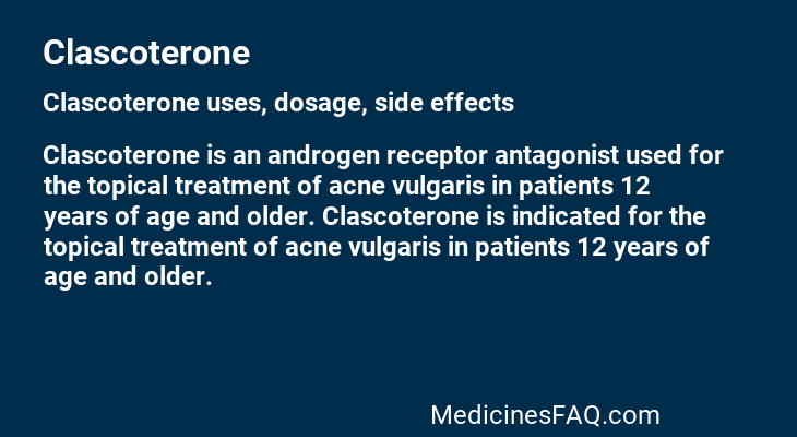 Clascoterone
