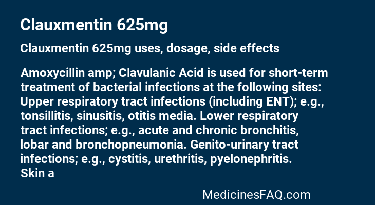 Clauxmentin 625mg