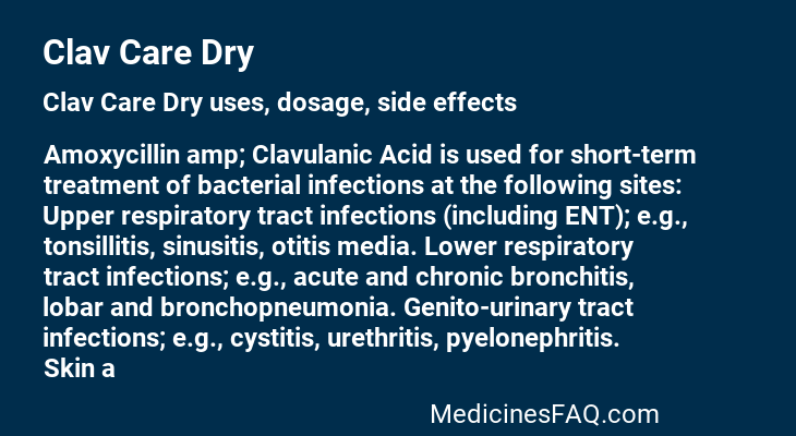 Clav Care Dry