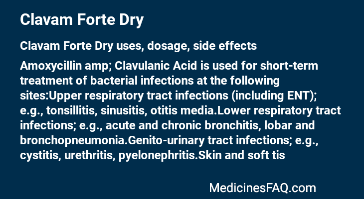 Clavam Forte Dry