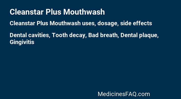 Cleanstar Plus Mouthwash