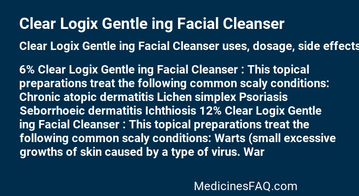 Clear Logix Gentle ing Facial Cleanser