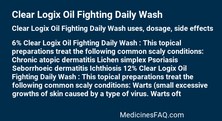 Clear Logix Oil Fighting Daily Wash