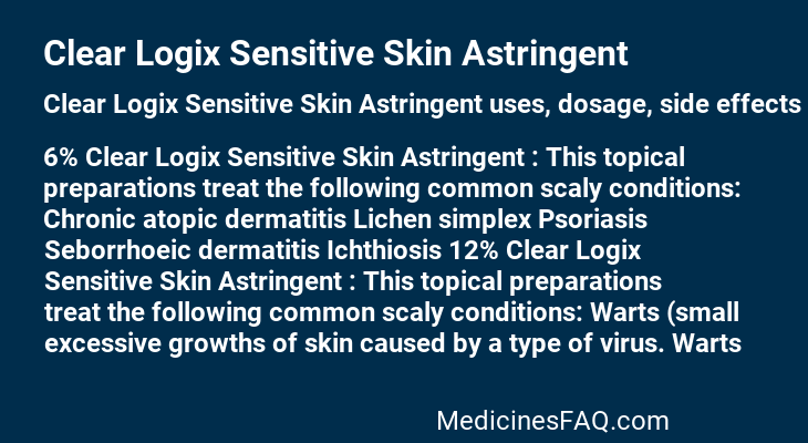 Clear Logix Sensitive Skin Astringent