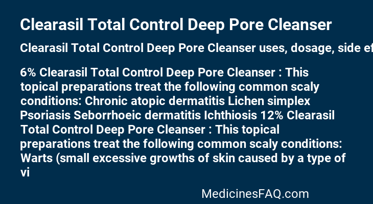 Clearasil Total Control Deep Pore Cleanser