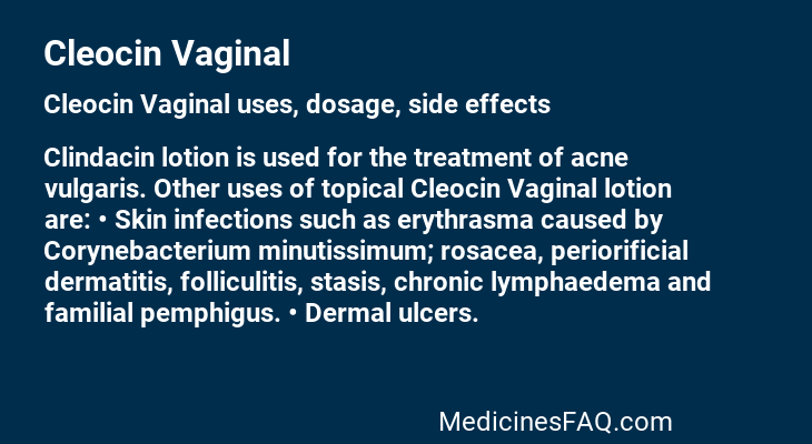 Cleocin Vaginal