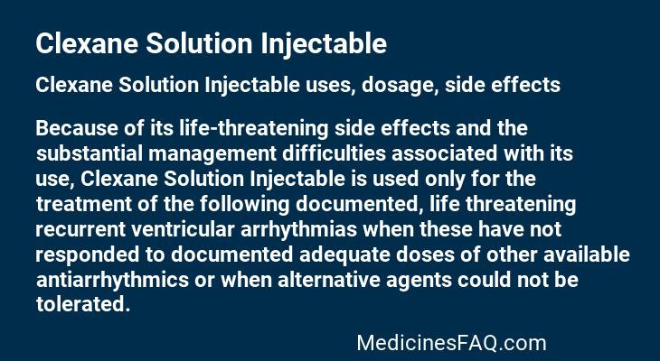 Clexane Solution Injectable