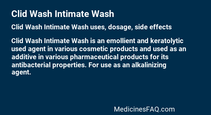 Clid Wash Intimate Wash