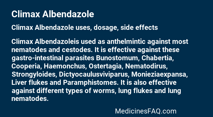 Climax Albendazole