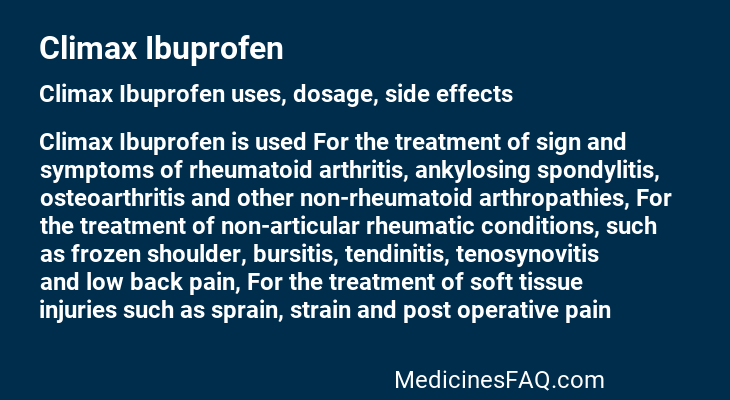 Climax Ibuprofen
