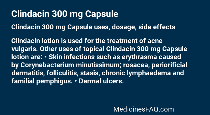 Clindacin 300 mg Capsule