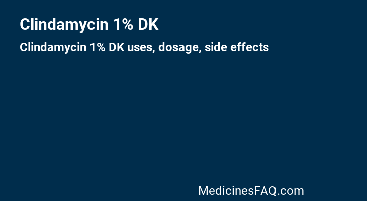 Clindamycin 1% DK