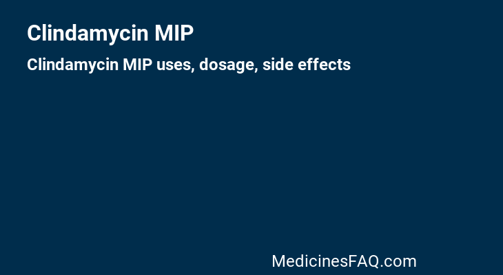 Clindamycin MIP