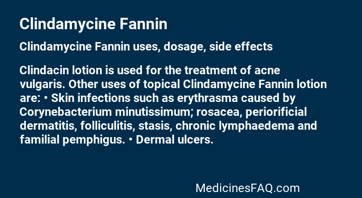 Clindamycine Fannin