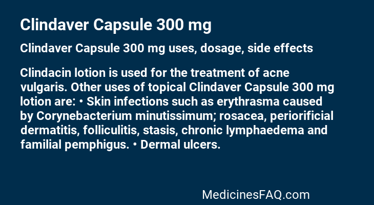 Clindaver Capsule 300 mg