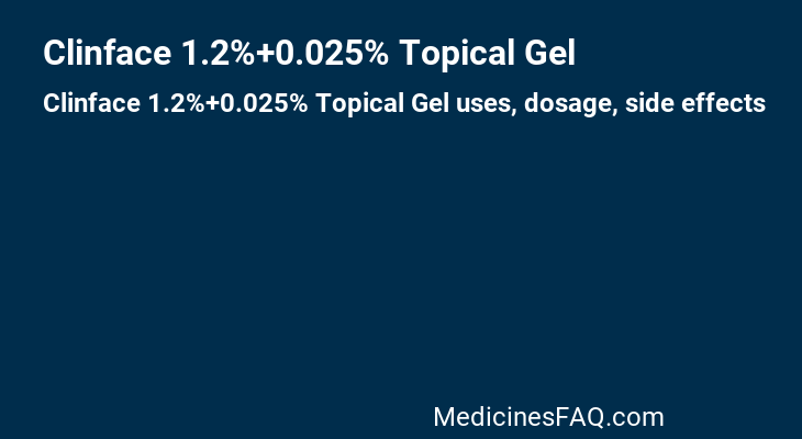 Clinface 1.2%+0.025% Topical Gel