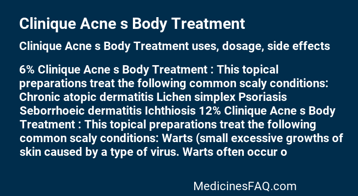 Clinique Acne s Body Treatment
