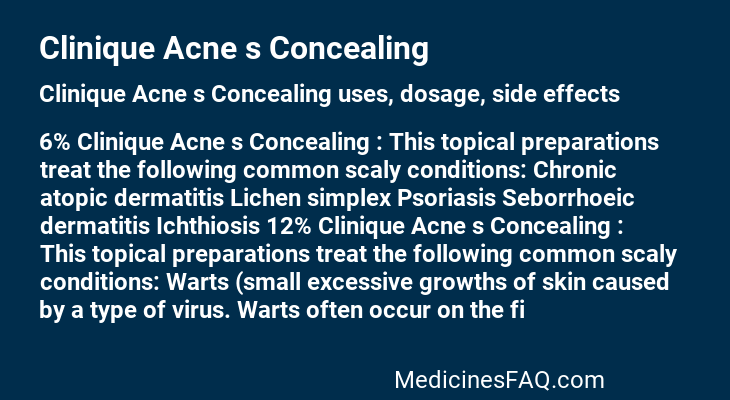 Clinique Acne s Concealing