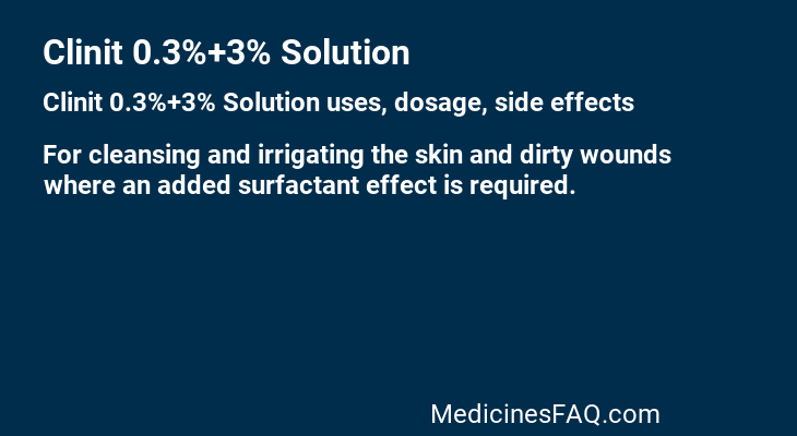 Clinit 0.3%+3% Solution