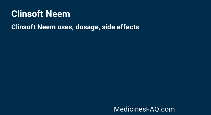 Clinsoft Neem