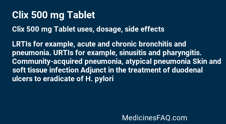 Clix 500 mg Tablet