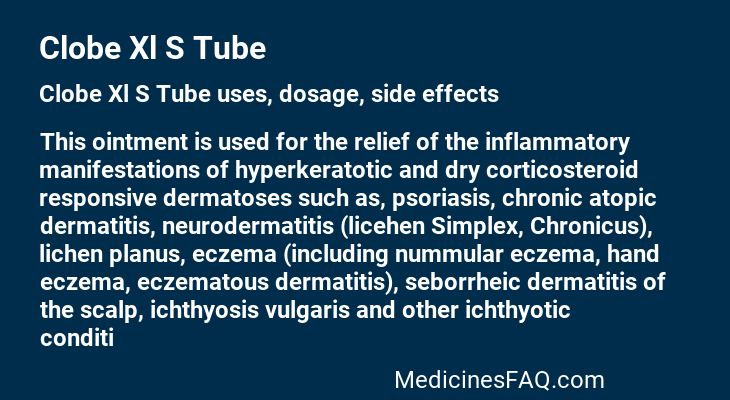 Clobe Xl S Tube