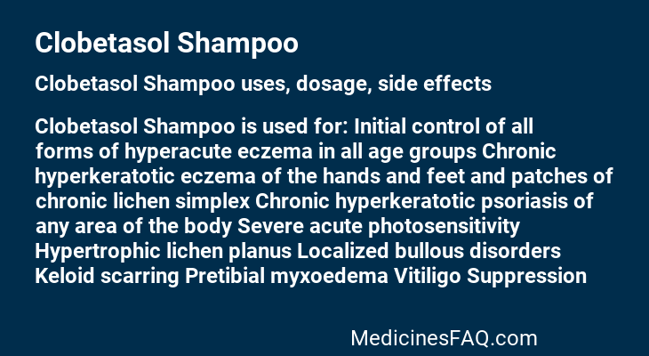 Clobetasol Shampoo
