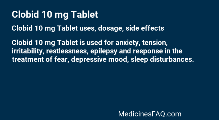 Clobid 10 mg Tablet