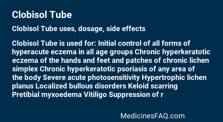 Clobisol Tube