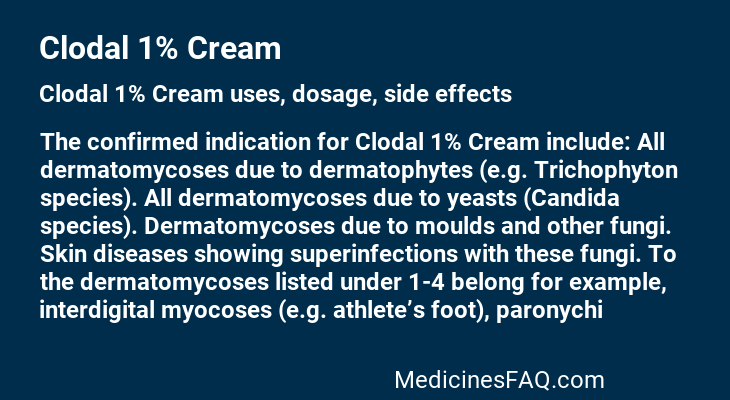 Clodal 1% Cream