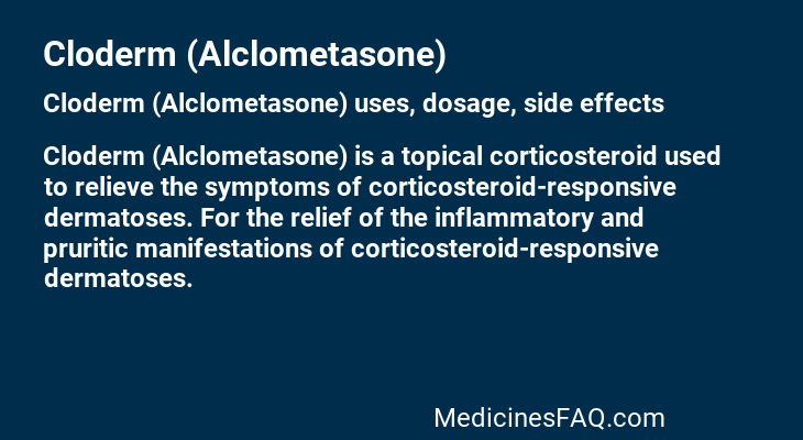 Cloderm (Alclometasone)