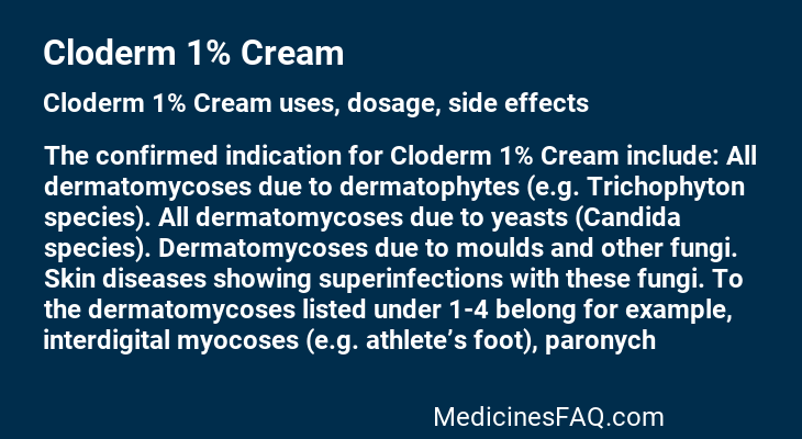 Cloderm 1% Cream