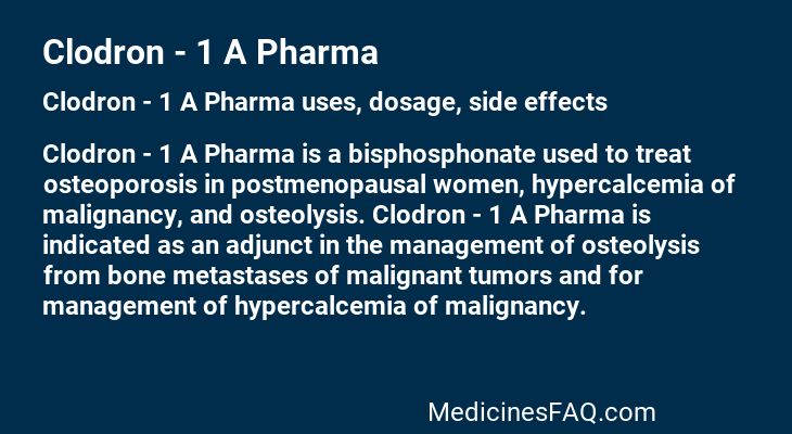Clodron - 1 A Pharma
