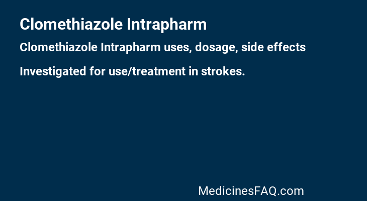 Clomethiazole Intrapharm