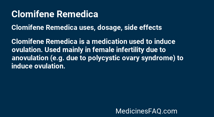 Clomifene Remedica