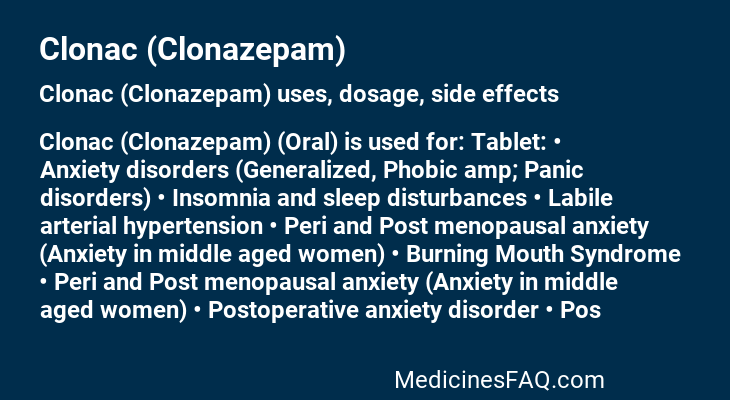 Clonac (Clonazepam)
