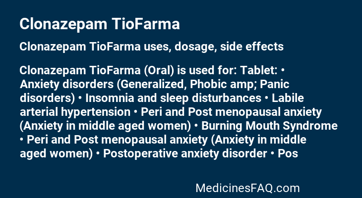 Clonazepam TioFarma