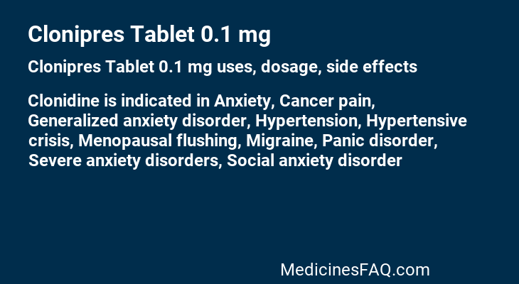 Clonipres Tablet 0.1 mg