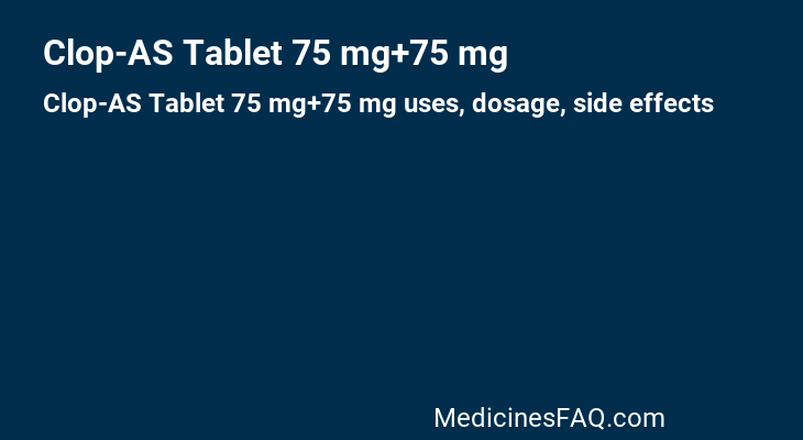 Clop-AS Tablet 75 mg+75 mg