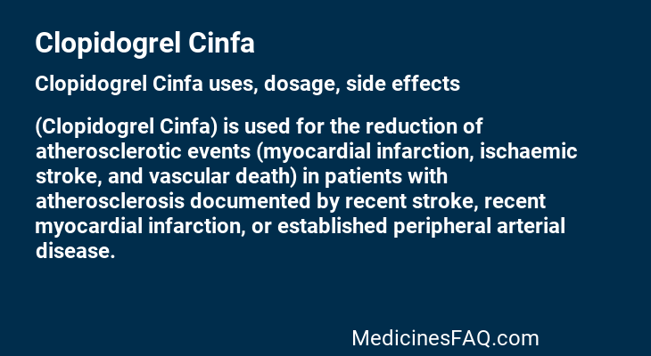 Clopidogrel Cinfa