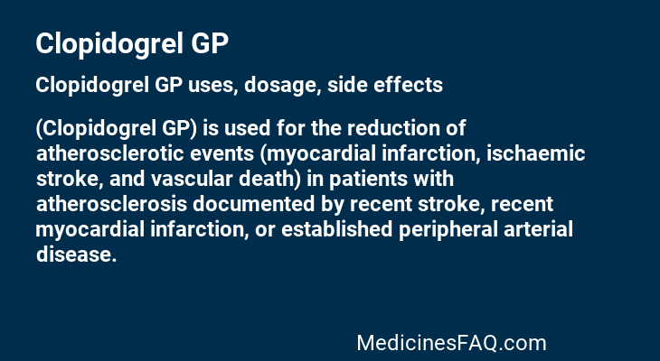 Clopidogrel GP