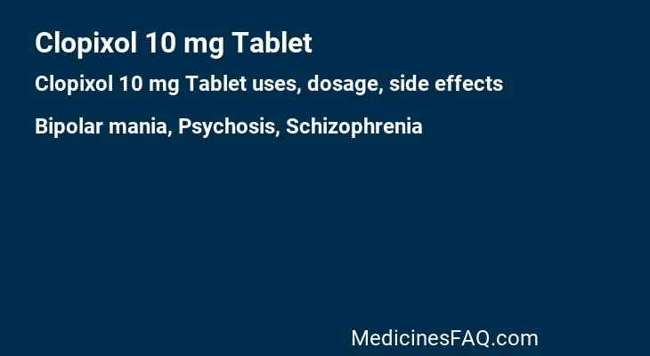 Clopixol 10 mg Tablet