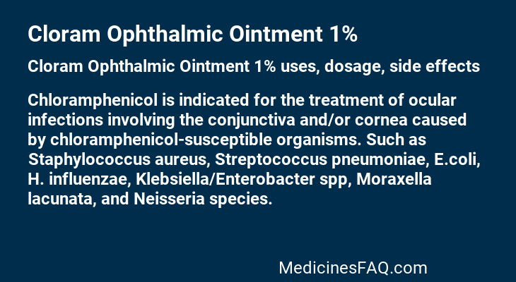 Cloram Ophthalmic Ointment 1%