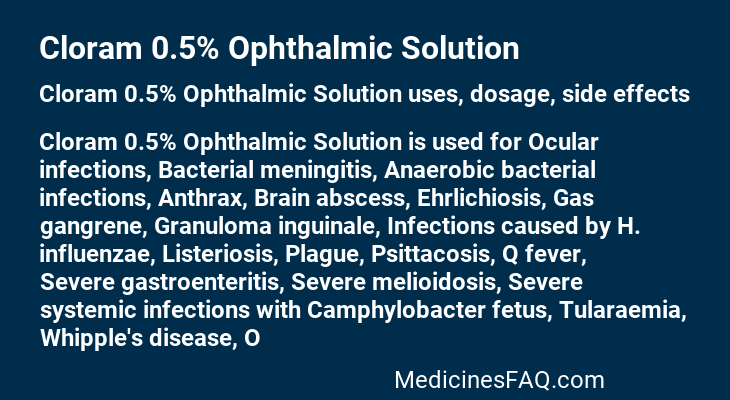 Cloram 0.5% Ophthalmic Solution