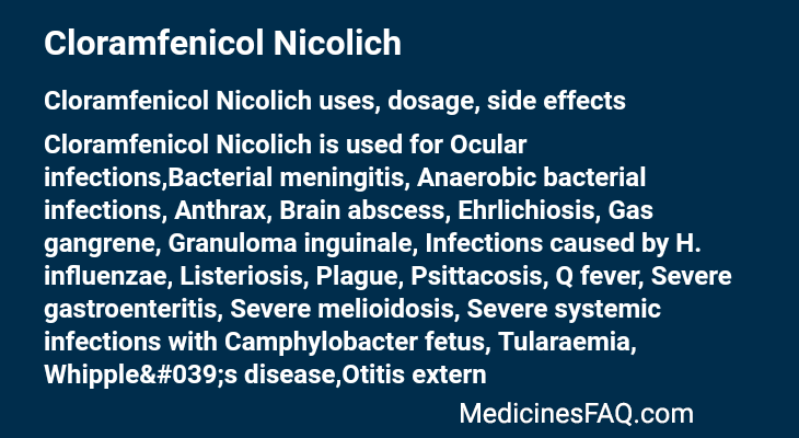Cloramfenicol Nicolich