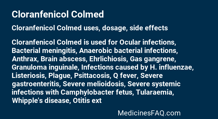 Cloranfenicol Colmed