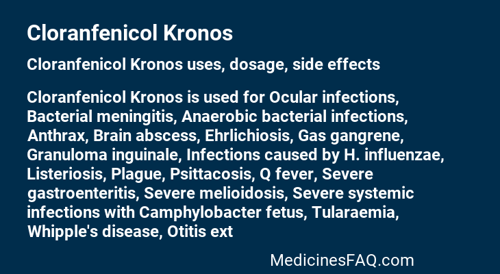 Cloranfenicol Kronos