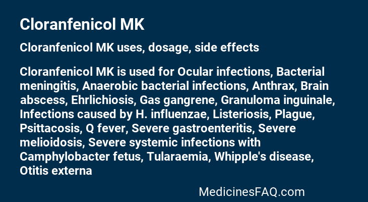 Cloranfenicol MK