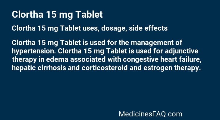 Clortha 15 mg Tablet